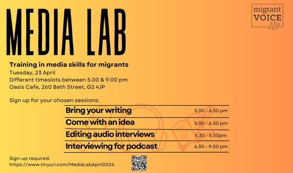  Migrant Voice - Glasgow Media Lab - Interviewing for Podcast