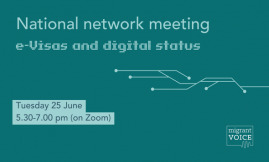  Migrant Voice - National network meeting on e-visas
