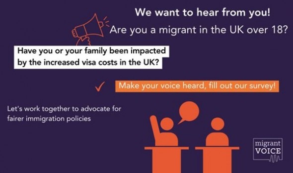  Migrant Voice - Take action on visa costs - take our survey