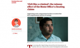  Migrant Voice - #MyFutureBack campaign member interviewed in The Guardian
