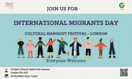  Migrant Voice - International Migrants Day - London