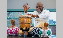  Migrant Voice - Culture, rhythm, creativity - drummer Kayode aims to bring collective joy