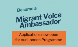  Migrant Voice - Apply now for our London Ambassadors programme