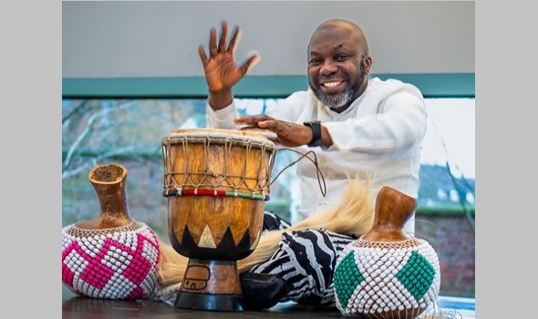  Migrant Voice - Culture, rhythm, creativity - drummer Kayode aims to bring collective joy