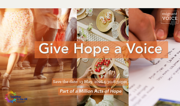  Migrant Voice - Join our 'Give Hope a Voice' event