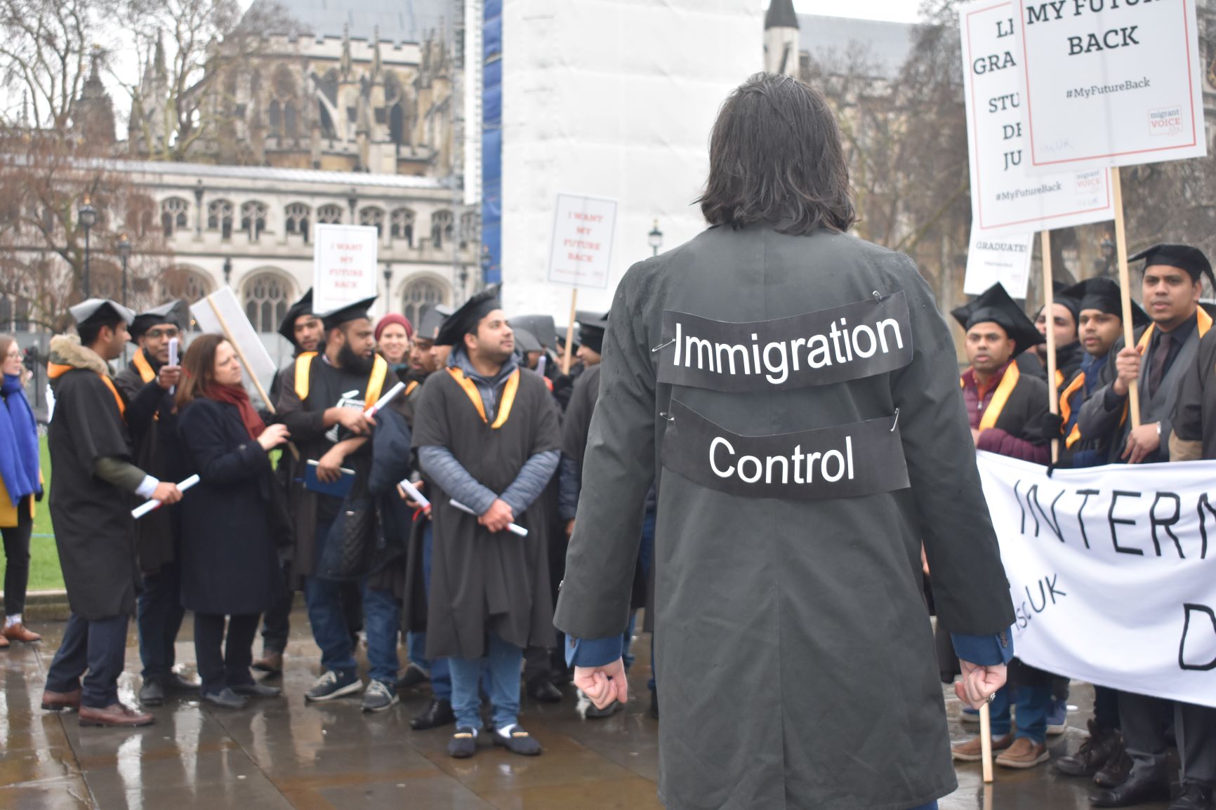 five years in limbo international students go to westminster to call for justice