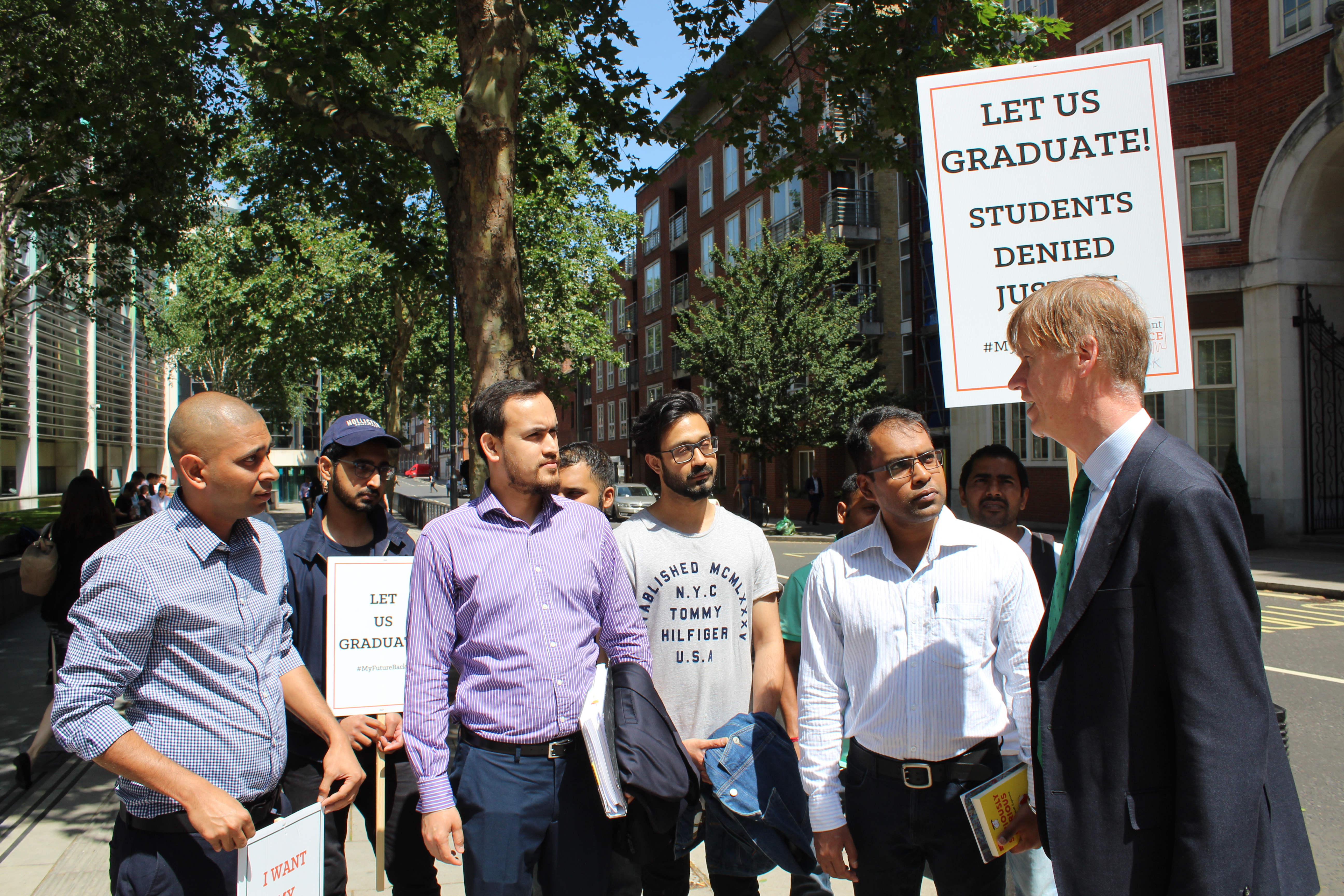 over 100 students write to home secretary asking him to take action