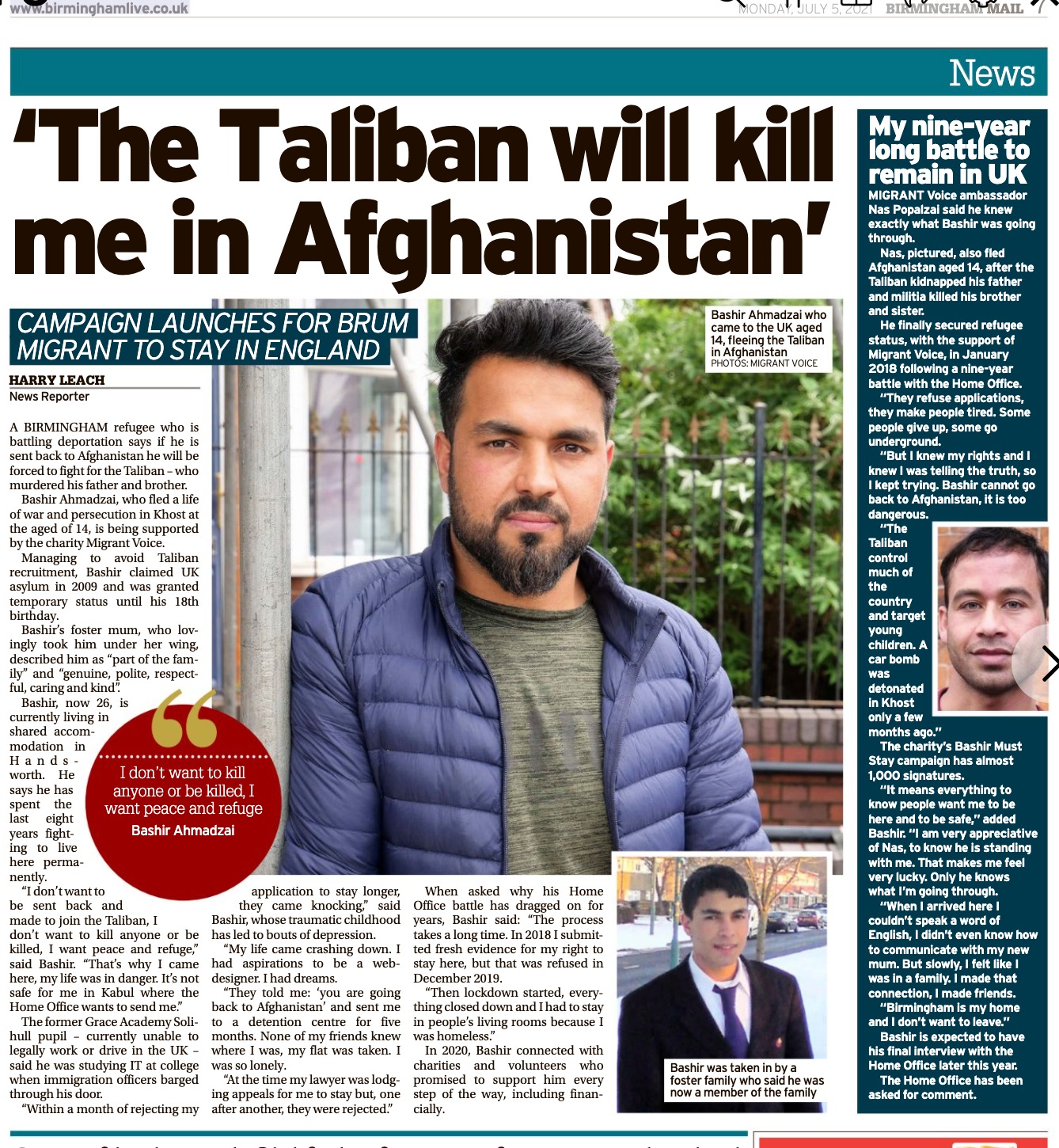 birmingham mail covers bashirs campaign after meet the editors